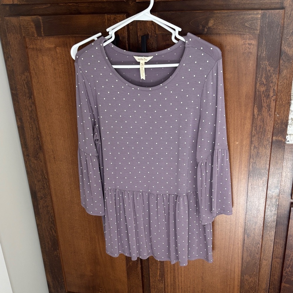 Matilda Jane Purple Polka Dot Blouse